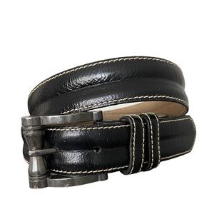 Cipriani Italian Calfskin Black Leather EUC Size Medium